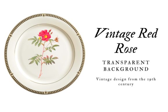 Download Vintage Red Rose Scrapbooking Design - Design Collection