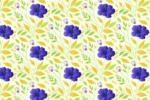 Download Abstract Floral Design Repeat Print - Design Collection