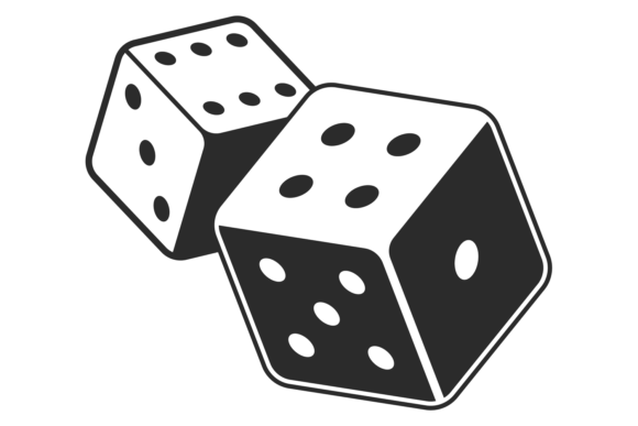 Download Gambling Dice Cubes Black Icon. Random L - Icon Collection