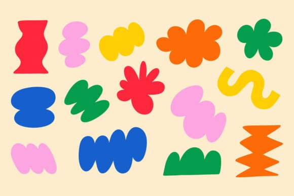 Download Colorful Abstract Floral Shapes Bundle - Abstract floral shapes Collection
