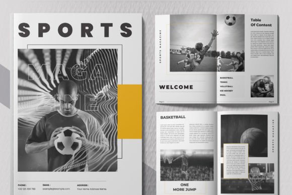 Download Sports Magazine Design Layout - Design Collection