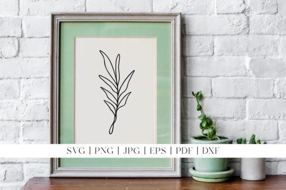 Download Leaf Line Art | Botanical Plant Design - Design Collection