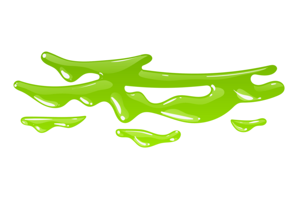 Download Green Jelly Drops. Gooey Blob. Sticky Ge - Blob Collection