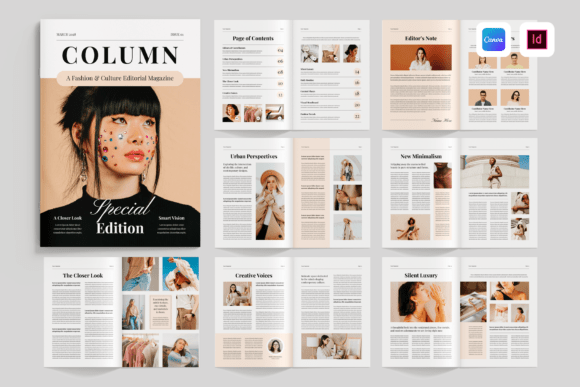 Download Magazine Design Layout | Canva &amp; Indd - Design Collection