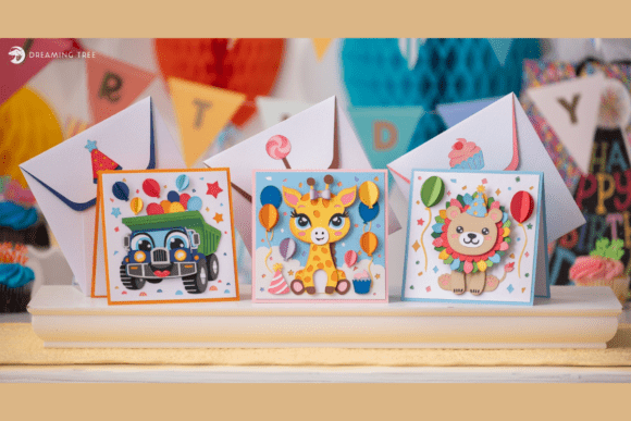 Download Tiny Tots Birthday Pop Up Cards SVG Bundle - Pop Collection