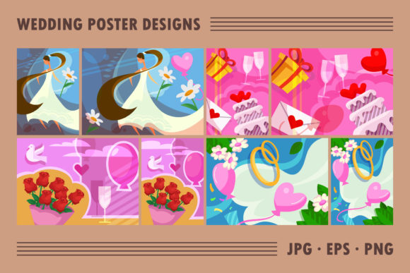 Download Collection of Wedding Poster Designs. - Design Collection