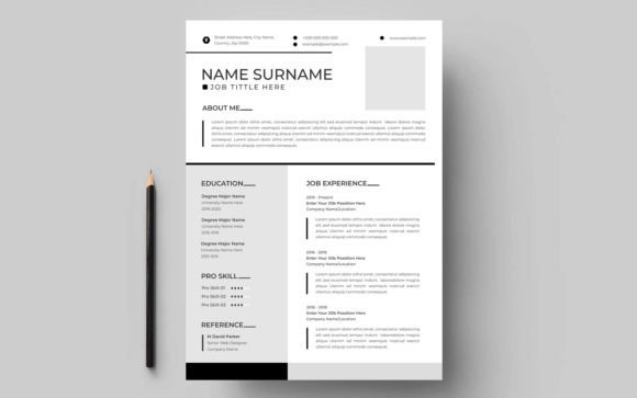 Download Minimalist Resume Cv Layout Design - Design Collection