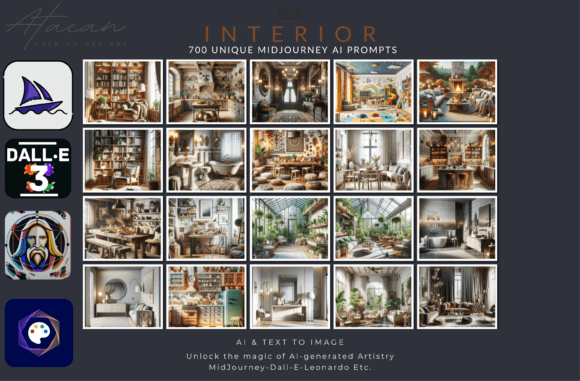 Download 700 MidJourney Prompts Interior Design - Design Collection