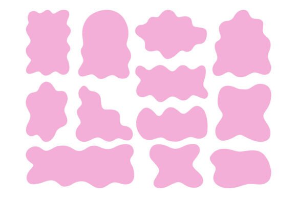 Download Pink Blob Shapes Set Feminine SVG Pack - Blob Collection