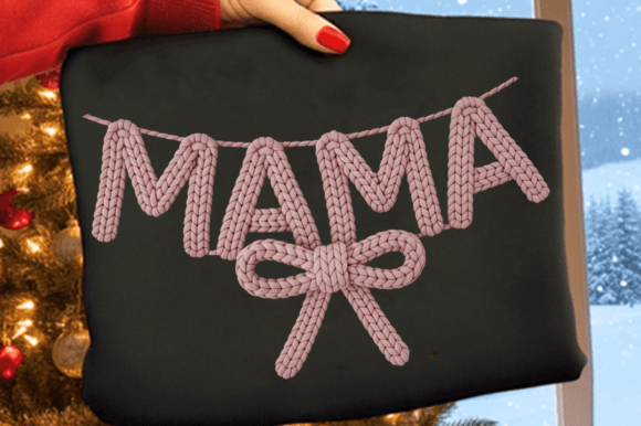 Download Latch Hook Yarn Coquette Mama PNG Design - Design Collection