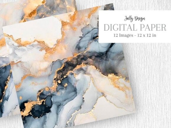 Download Elegant Navy Blue Alcohol Ink Background - Elegant Collection